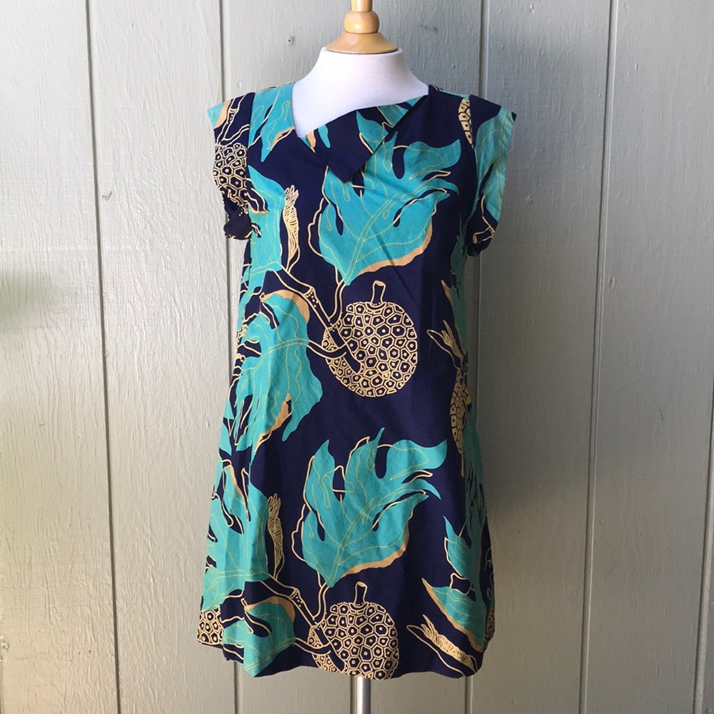 Hawaiian Print Cotton Tunic
